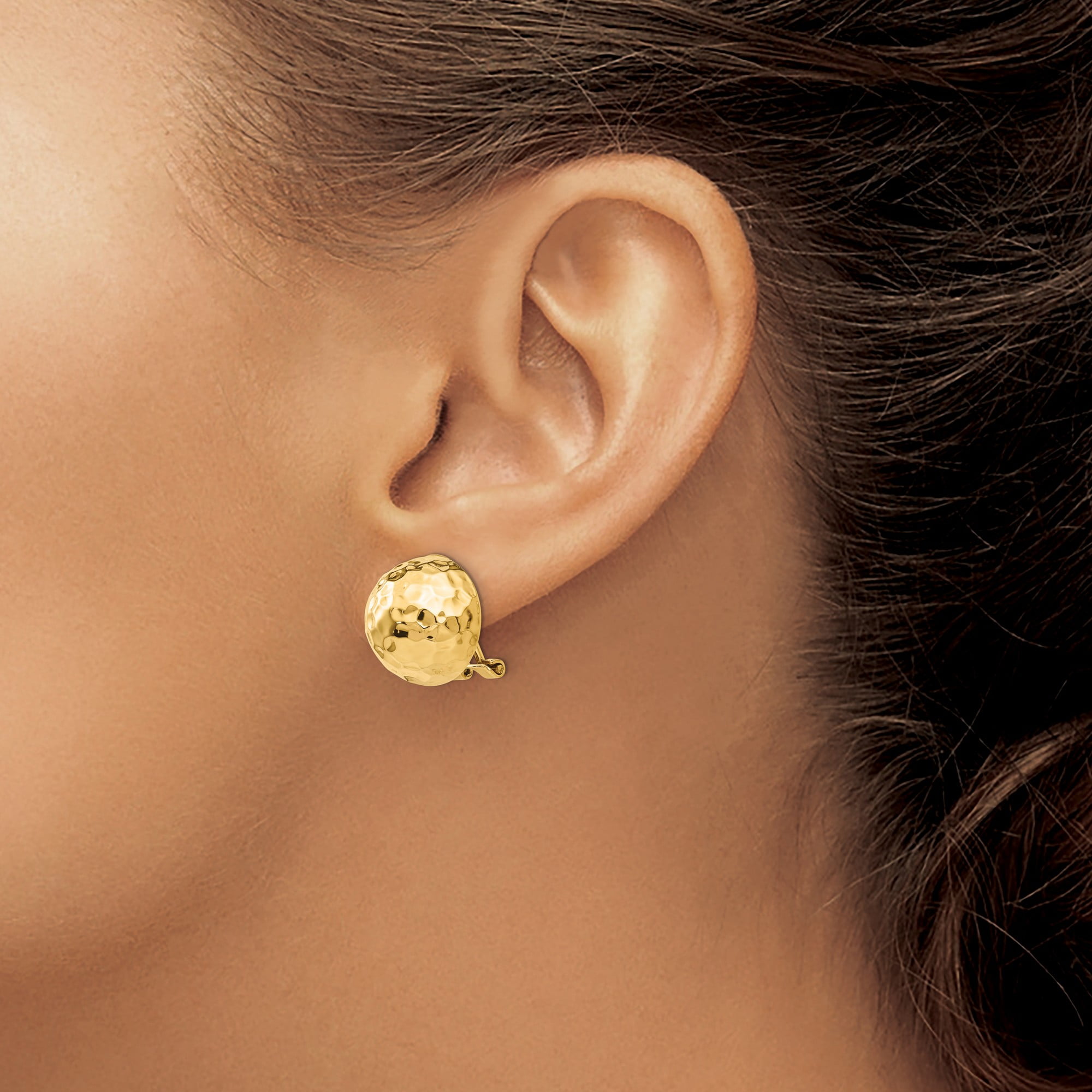 Anne Klein Gold Tone Button Ball Clip Earrings | Dillard's